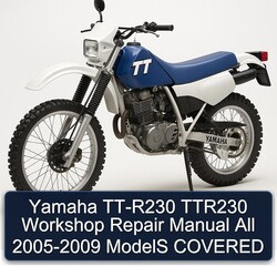 2005-2009 Yamaha TTR Models TT-R230 TTR230 All - Covered Service Repair Workshop Manual PDF