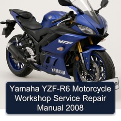 2008 Yamaha YZF Models YZF-R6 Motorcycle Service Repair Workshop Manual PDF