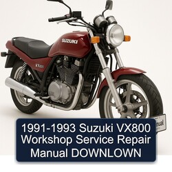 1991-1993 Suzuki VX800 Downlown Service Repair Workshop Manual PDF