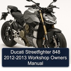 2012-2013 Ducati Streetfighter 848 - Owners Owner's Manual PDF