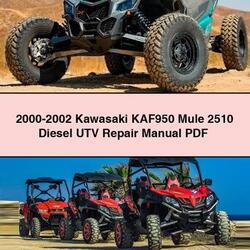 2000-2002 Kawasaki KAF950 Mule 2510 Diesel UTV Service Repair Workshop Manual PDF
