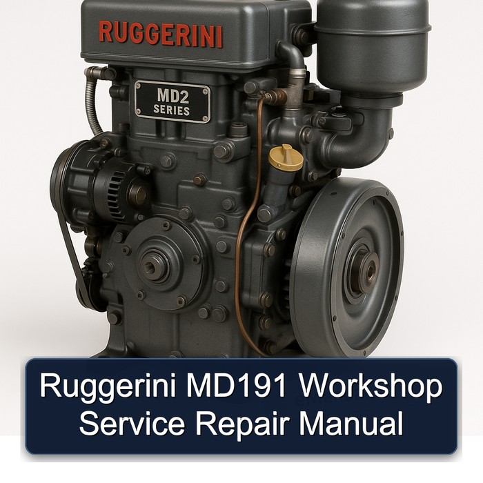 Ruggerini MD2 Series MD191 Service Repair Workshop Manual PDF