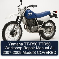 2007-2009 Yamaha TTR Models TT-R50 TTR50 All - Covered Service Repair Workshop Manual PDF