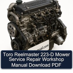 Mitsubishi 4 D Series Toro Reelmaster 223-D Mower Service Repair Workshop Manual PDF