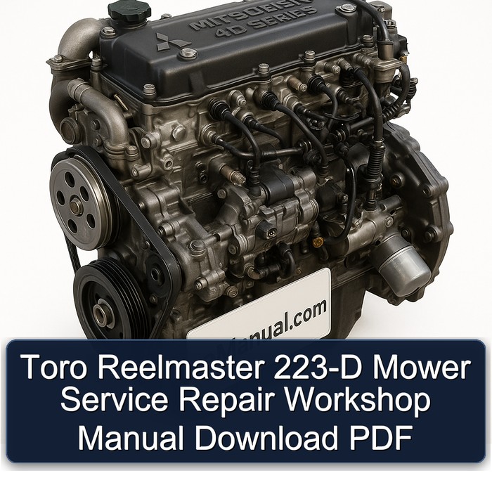 Mitsubishi 4 D Series Toro Reelmaster 223-D Mower Service Repair Workshop Manual PDF