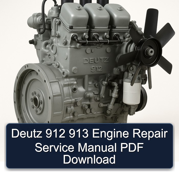 Deutz 912 913 Engine Service Repair Workshop Manual PDF