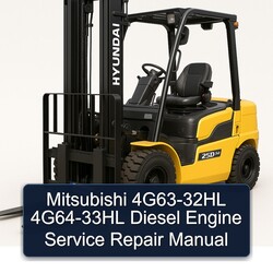 Mitsubishi 4G63-32HL 4G64-33HL Diesel Engine Service Repair Workshop Manual PDF