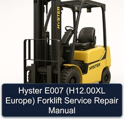Hyster E007 (h12.00xl Europe) Forklift H12.00XL Europe Service Repair Workshop Manual PDF