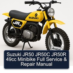 Suzuki JR50 JR50C JR50R 49CC Minibike Service Repair Workshop Manual PDF