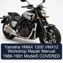 1986-1991 Yamaha Vmax 1200 VMX12 - Models Covered Service Repair Workshop Manual PDF