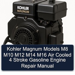 Kohler Magnum Models M8 M10 M12 M14 M16 Air Cooled 4 Stroke Gasoline Engine Service Repair Workshop Manual PDF