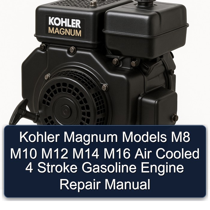 Kohler Magnum Models M8 M10 M12 M14 M16 Air Cooled 4 Stroke Gasoline Engine Service Repair Workshop Manual PDF