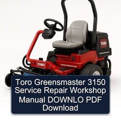 Toro Greensmaster 3150 Downlo Service Repair Workshop Manual PDF