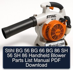 Stihl BG 56 66 86 SH Handheld Blower Parts Catalog PDF