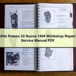 1994 Alfa Romeo 33 Nuova Service Repair Workshop Manual PDF