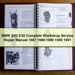 1987-1991 BMW 1 Series 325I E30 Service Repair Workshop Manual PDF