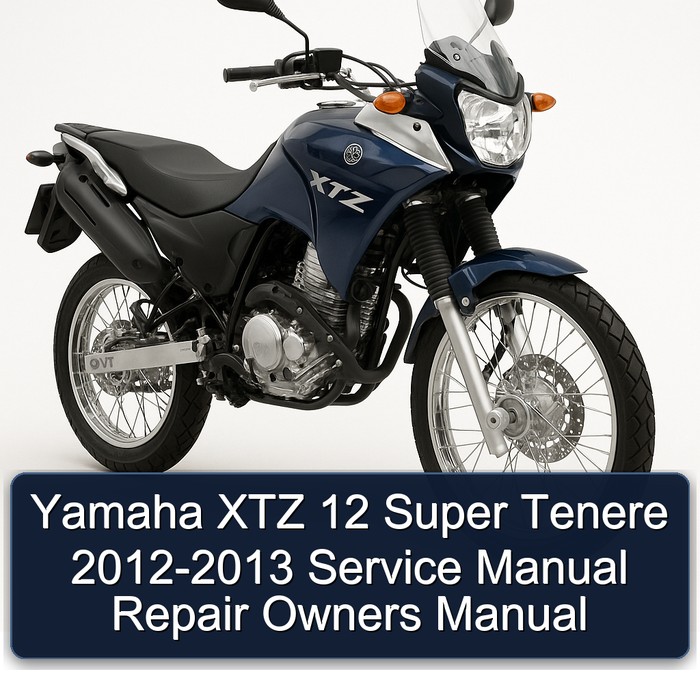 2012-2013 Bajaj Super Yamaha XTZ 12 Tenere - Owners Owner's Manual PDF