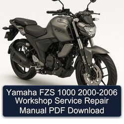 2000-2006 Yamaha FZS Models 1000 Service Repair Workshop Manual PDF