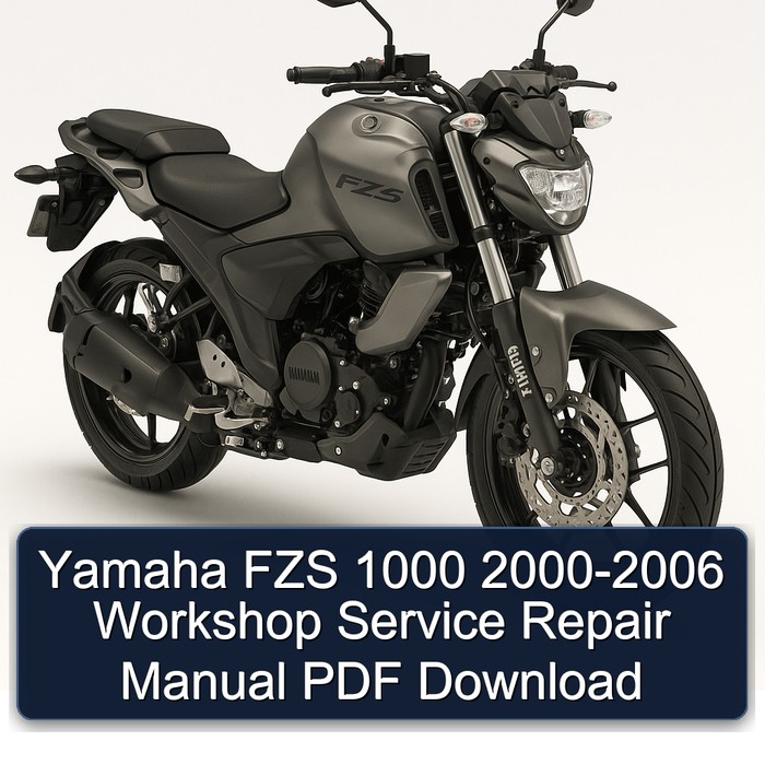 2000-2006 Yamaha FZS Models 1000 Service Repair Workshop Manual PDF