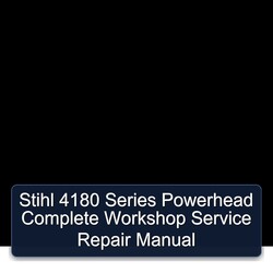 Stihl 4180 Series Powerhead Service Repair Workshop Manual PDF