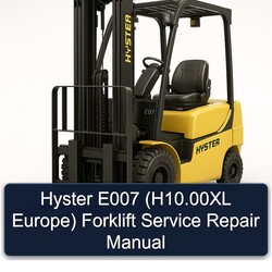 Hyster E007 (h10.00xl Europe) Forklift Service Repair Workshop Manual PDF