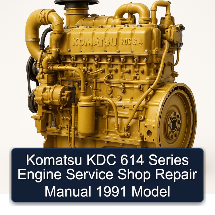 1991 Komatsu KDC 614 Series Engine Shop Model Service Repair Workshop Manual PDF