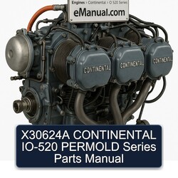 Continental O 520 Series X30624A IO-520 Permold Parts Catalog PDF