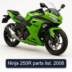 2008 Kawasaki Ninja 250R list Parts Catalog PDF
