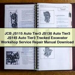 JCB JS115 Auto Tier3 JS130 JS145 Tracked Excavator Service Repair Workshop Manual PDF