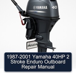 1987-2001 Yamaha 40HP 2 Stroke Enduro Outboard Service Repair Workshop Manual PDF