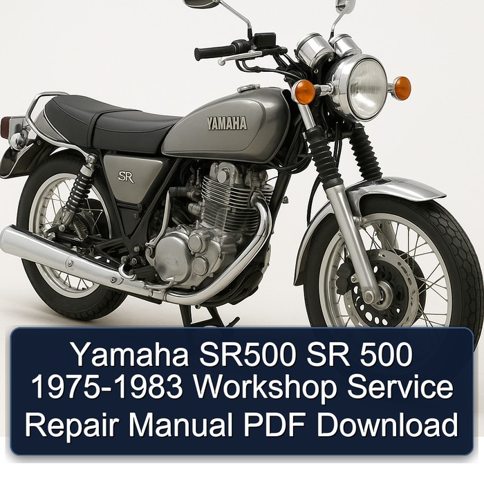 1975-1983 Yamaha SR Models SR500 500 Service Repair Workshop Manual PDF