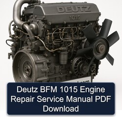 Deutz 1015 BFM Engine Service Repair Workshop Manual PDF