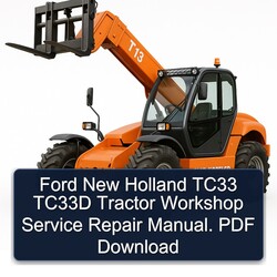Ford New Holland TC33 TC33D Tractor Service Repair Workshop Manual PDF