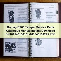 Bomag BT68 Tamper Sn101540130101-101540132295 Parts Catalog PDF