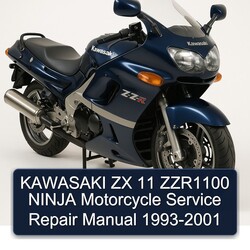 1993-2001 Kawasaki Ninja ZX 11 ZZR1100 Motorcycle Service Repair Workshop Manual PDF