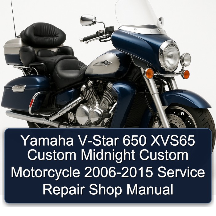 2006-2015 Yamaha XVS Models V-STAR 650 XVS65 Custom Midnight Motorcycle - Shop Service Repair Workshop Manual PDF