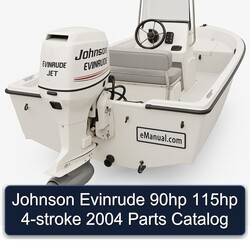 2004 Johnson Evinrude 90HP 115HP 4-stroke Parts Catalog PDF