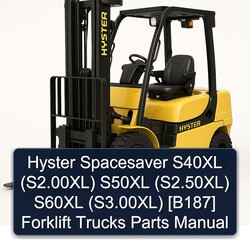 Hyster Spacesaver S40XL (s2.00xl) S50XL (s2.50xl) S60XL (s3.00xl) [b187] Forklift Trucks Parts Catalog PDF