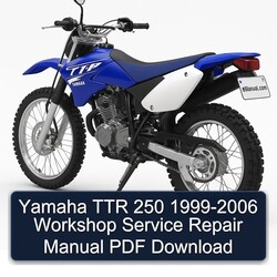 1999-2006 Yamaha TTR Models 250 Service Repair Workshop Manual PDF