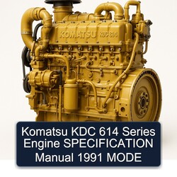 1991 Komatsu KDC 614 Series Engine Mode Service Repair Workshop Manual PDF