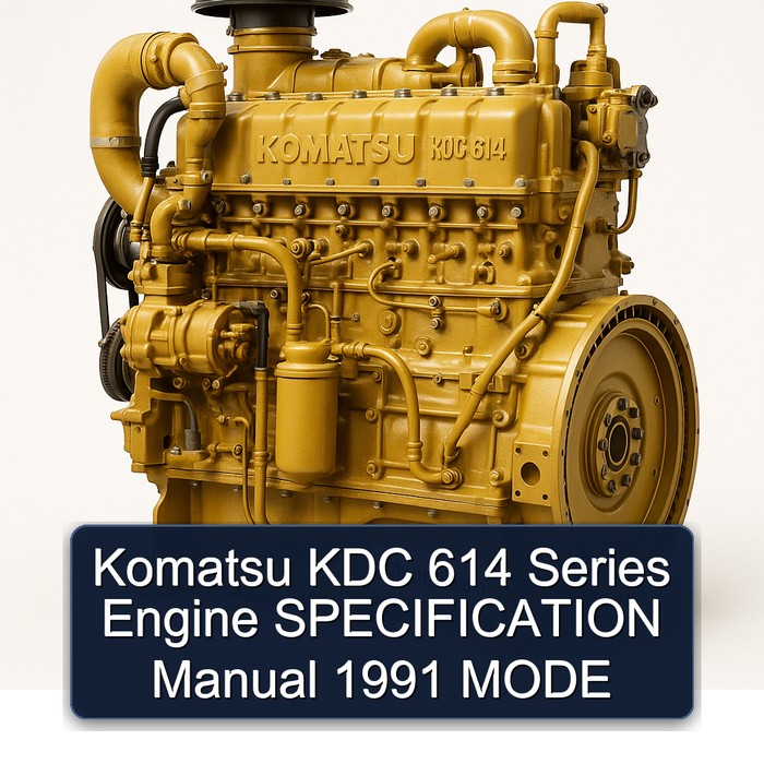 1991 Komatsu KDC 614 Series Engine Mode Service Repair Workshop Manual PDF