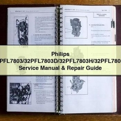 Philips 32pfl7803/32pfl7803d/32pfl7803h/32pfl7803s Service Repair Workshop Manual PDF
