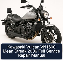 2006 Kawasaki Vulcan VN1600 Mean Streak Service Repair Workshop Manual PDF