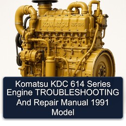 1991 Komatsu KDC 614 Series Engine Model Service Repair Workshop Manual PDF