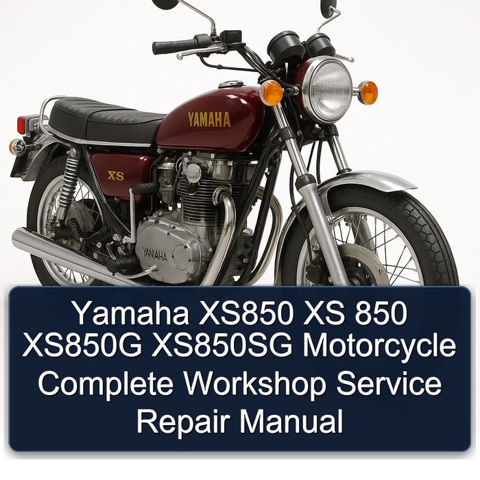 Yamaha XS Models XS850 850 XS850G XS850SG Motorcycle Service Repair Workshop Manual PDF