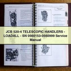 JCB 520-4 Telescopic Handlers-loadall-sn 0560153-0560999 Service Repair Workshop Manual PDF