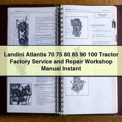 Landini Atlantis 70 75 80 85 90 100 Tractor Service Repair Workshop Manual PDF