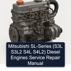 Mitsubishi SL Series Sl-series (s3l S3l2 S4L S4l2) Diesel Engines Service Repair Workshop Manual PDF