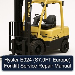 Hyster E024 (s7.0ft Europe) Forklift S7.0FT Europe Service Repair Workshop Manual PDF