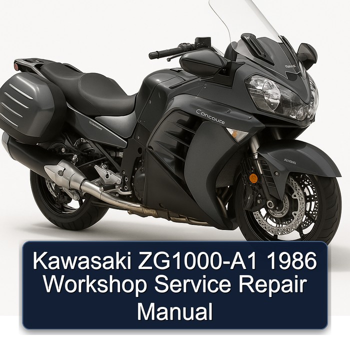 1986 Kawasaki Concours Models Zg1000-a1 Service Repair Workshop Manual PDF